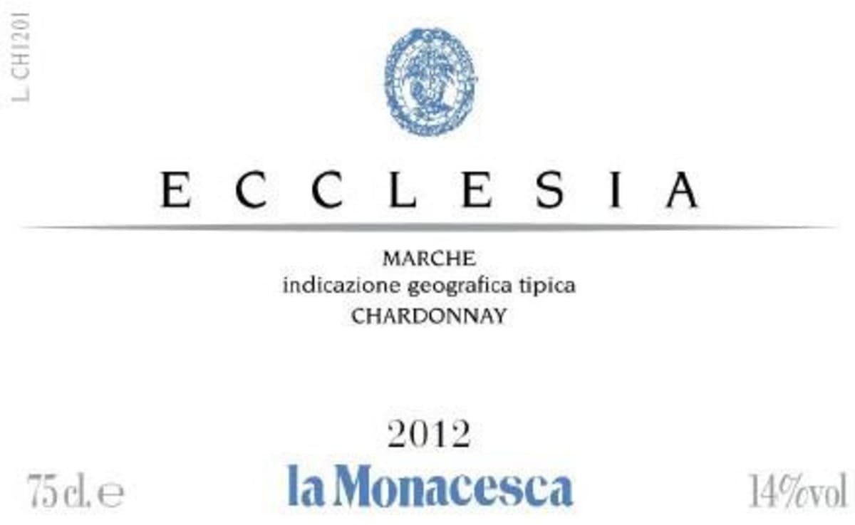 Azienda Agricola Fattoria La Monacesca Marche Ecclesia Chardonnay 2012 Front Label