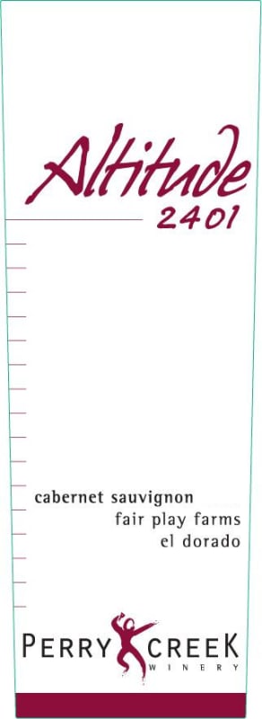 Perry Creek Altitude 2401 Cabernet Sauvignon 2009 Front Label