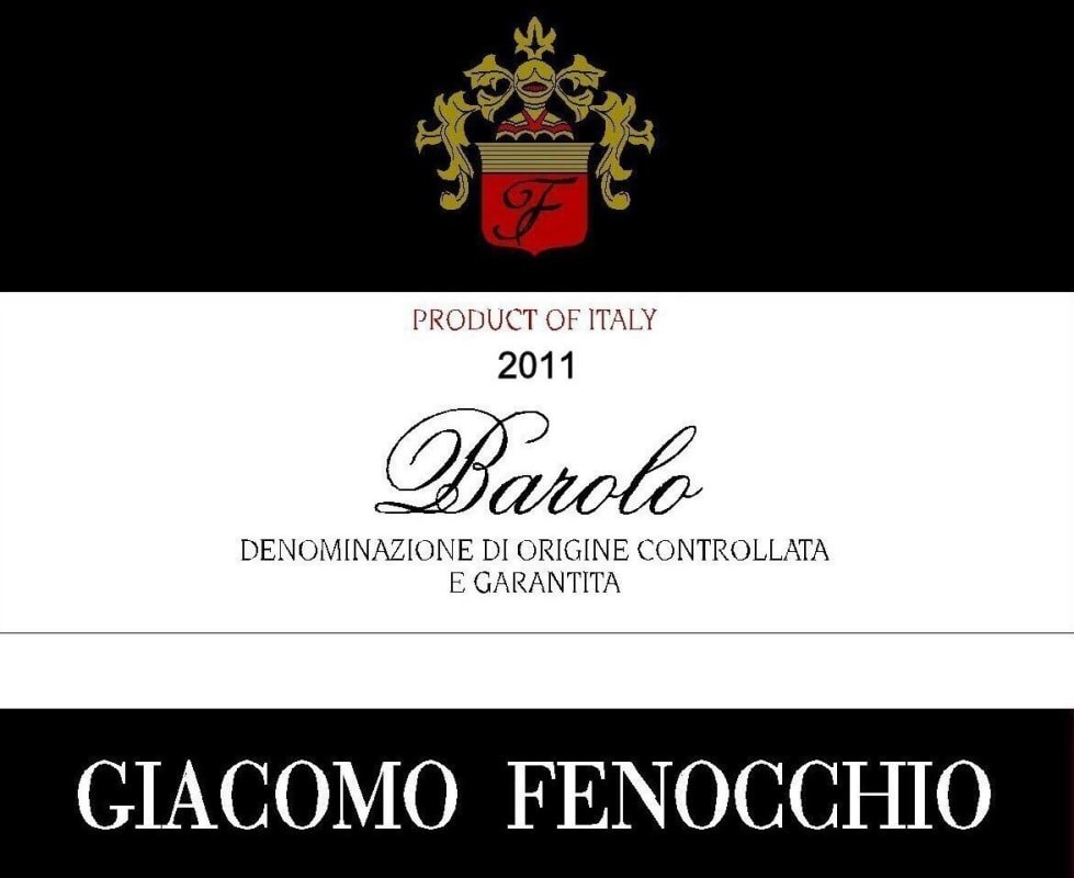 Giacomo Fenocchio Barolo 2011 Front Label