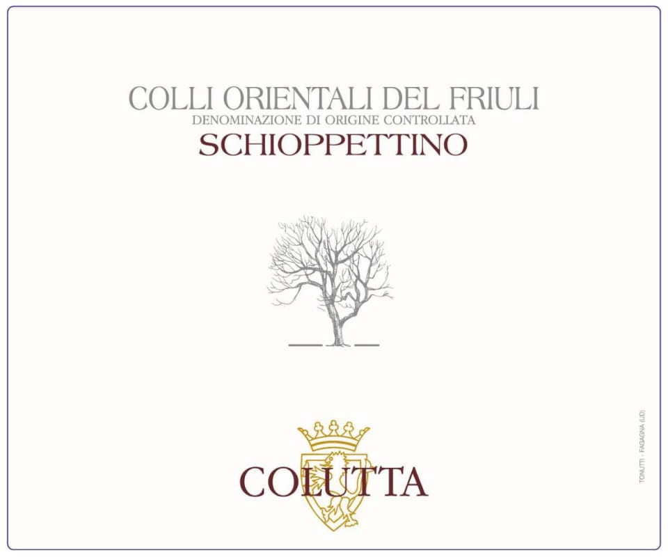 Azienda Agricola Giorgio Calutta Colli Orientali del Friuli Schioppettino 2011 Front Label