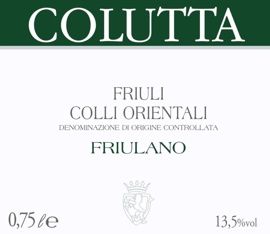 Azienda Agricola Giorgio Calutta Colli Orientali del Friuli Friulano 2013 Front Label