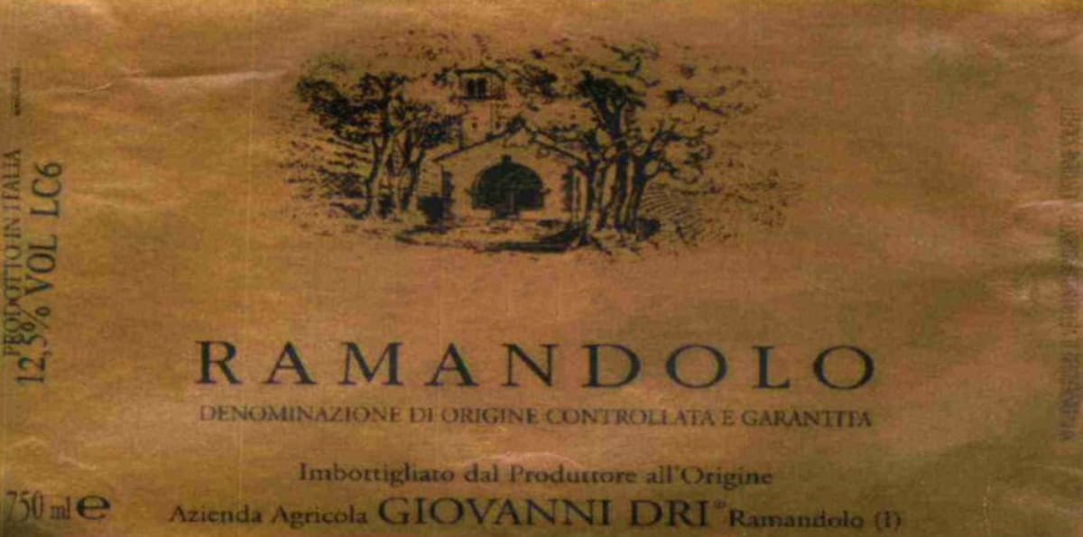 Azienda Agricola Giovanni Dri Ramandolo 2009 Front Label