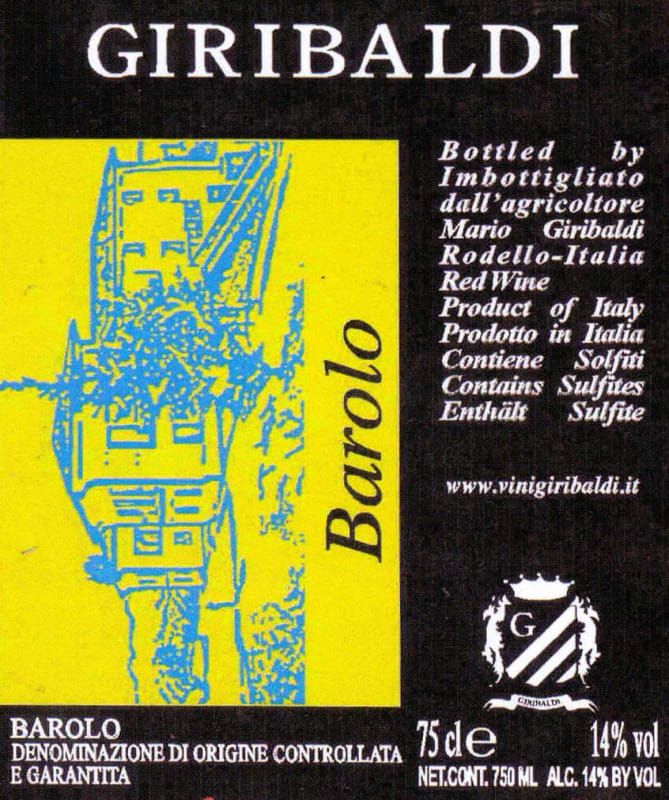 Azienda Giribaldi Barolo 2006 Front Label