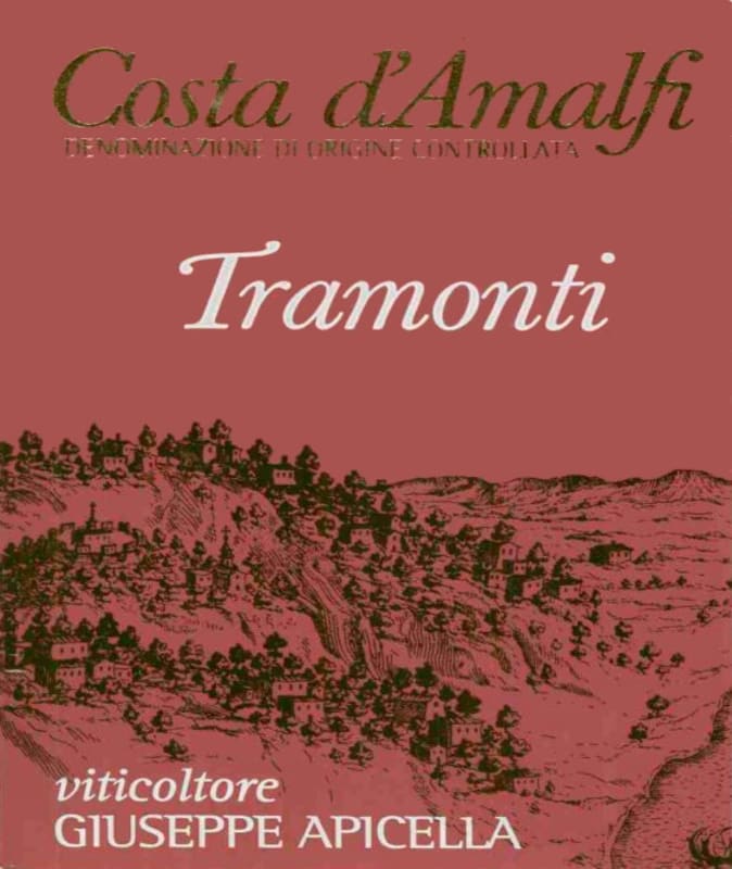 Azienda Agricola Giuseppe Apicella Costa d'Amalfi Tramonti Rosso 2008 Front Label