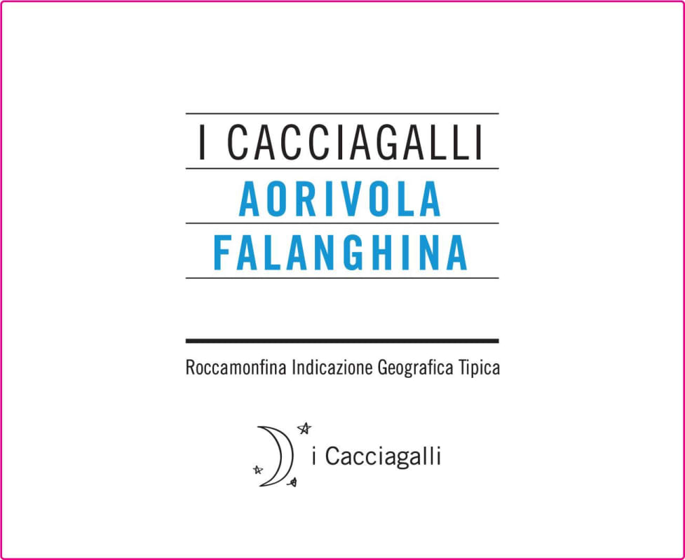 I Cacciagalli Roccamonfina Aorivola Falanghina 2015 Front Label