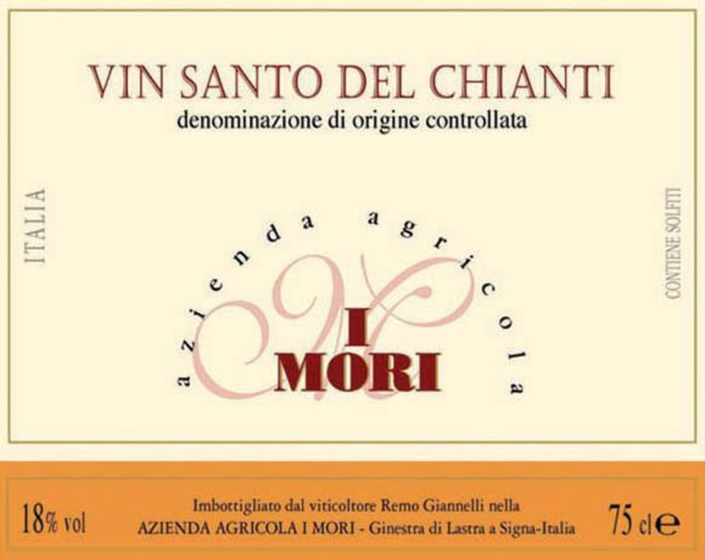 I Mori Vin Santo del Chianti 2007 Front Label