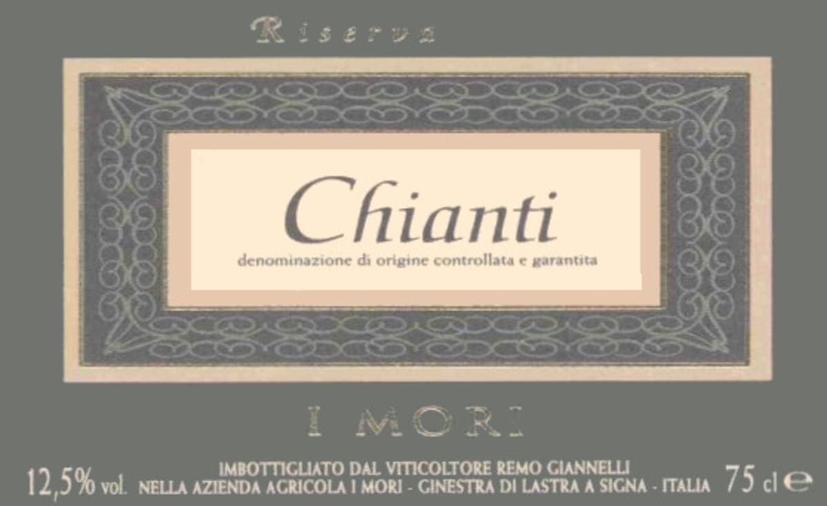 I Mori Chianti Riserva 2013 Front Label