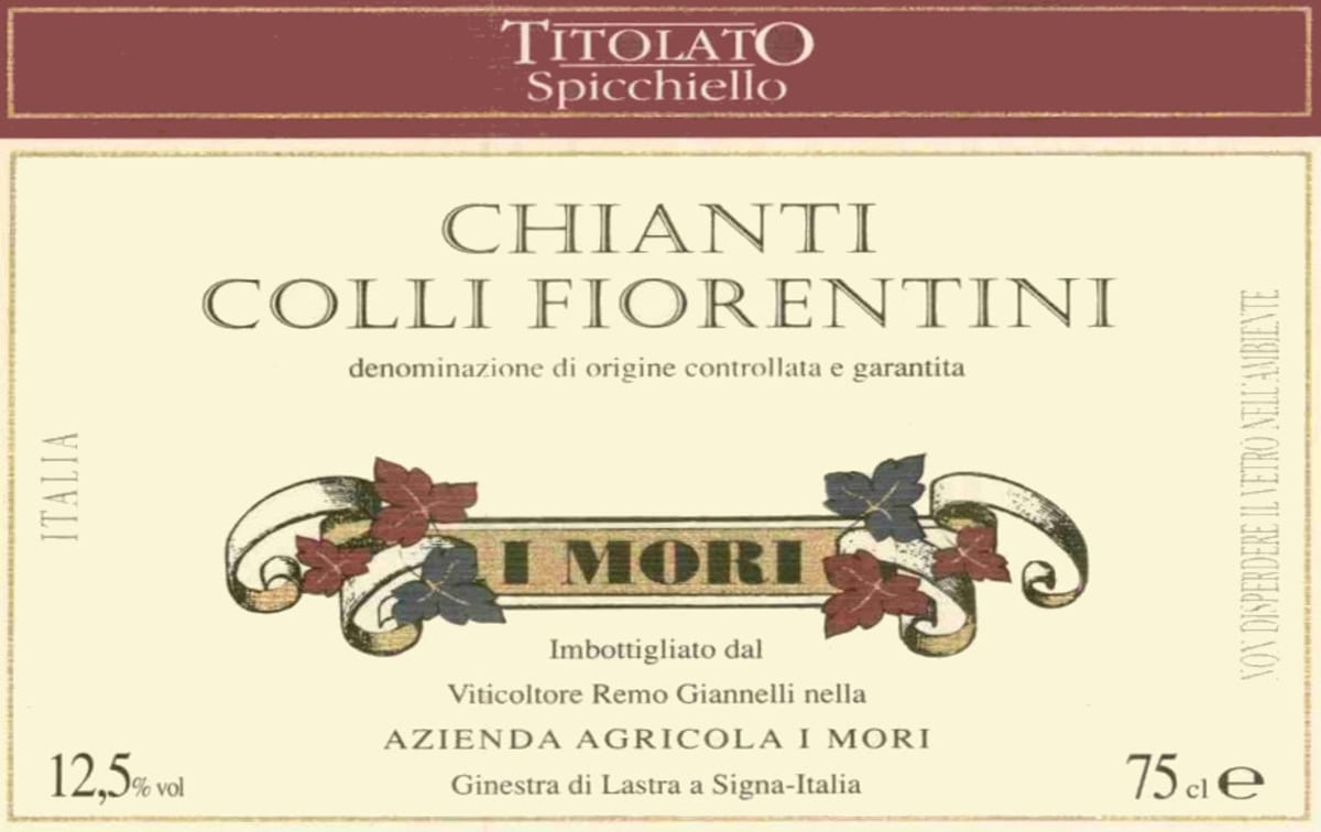 I Mori Chianti Colli Fiorentini 2004 Front Label