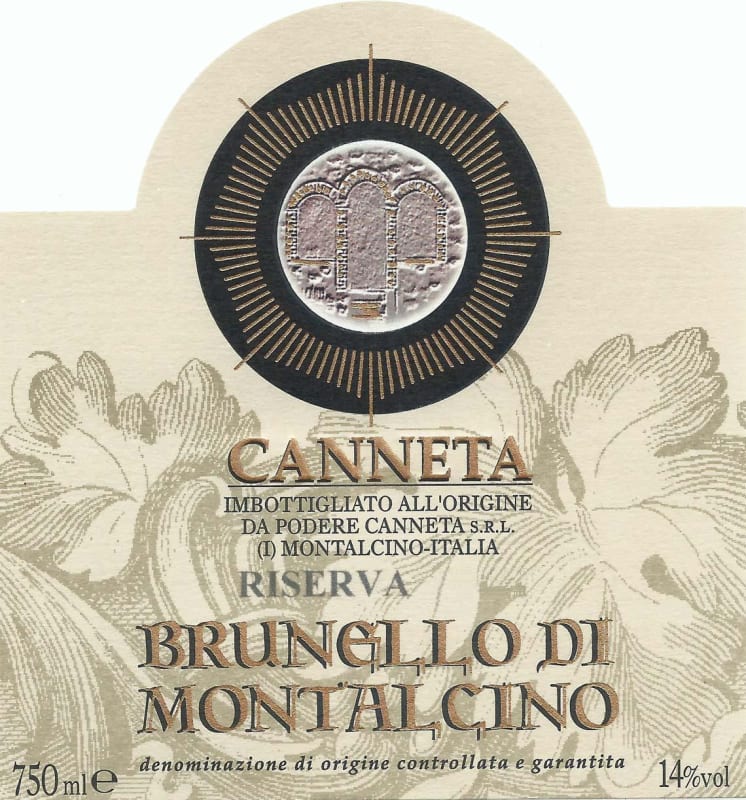 I Mori Brunello di Montalcino Canneta Riserva 2008 Front Label