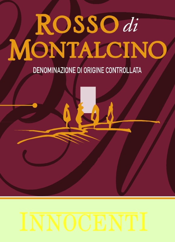 Azienda Agricola Innocenti Rosso di Montalcino 2011 Front Label