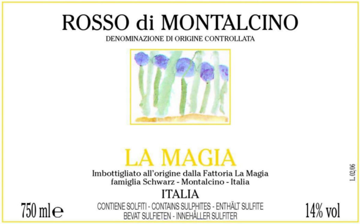 La Magia Rosso di Montalcino 2006 Front Label