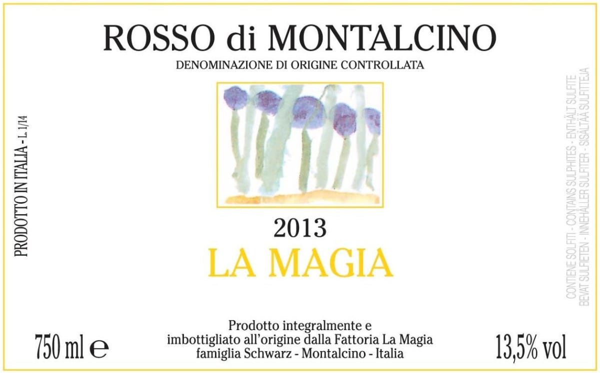 La Magia Rosso di Montalcino 2013 Front Label