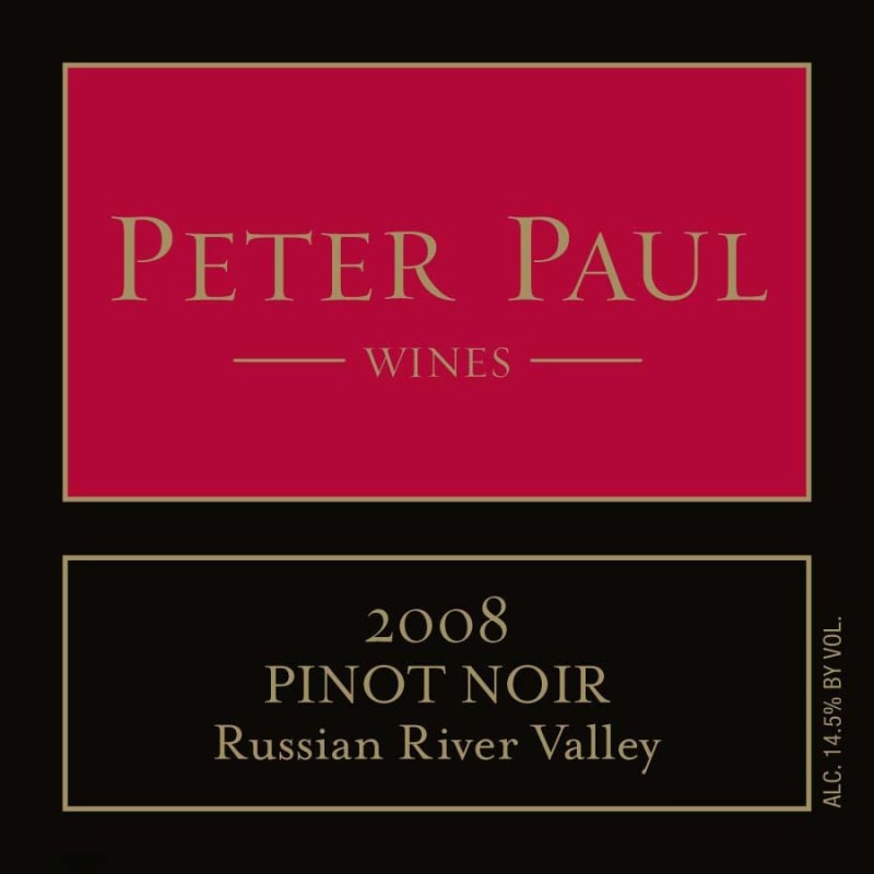 Peter Paul Russian Pinot Noir 2008 Front Label