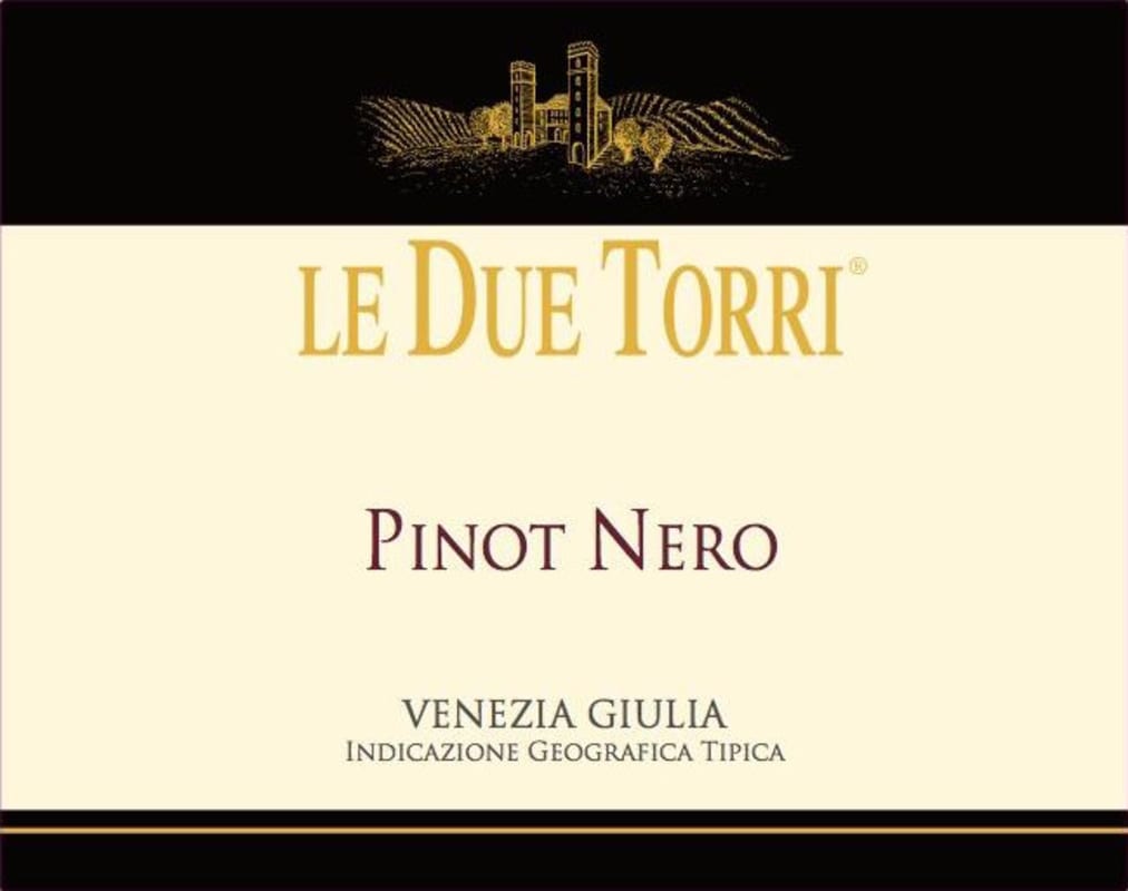Azienda Agricola Le Due Torri Venezia Giulia Pinot Nero 2012 Front Label