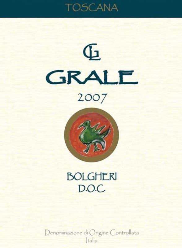 Azienda Agricola Le Grascete Bolgheri Grale 2007 Front Label