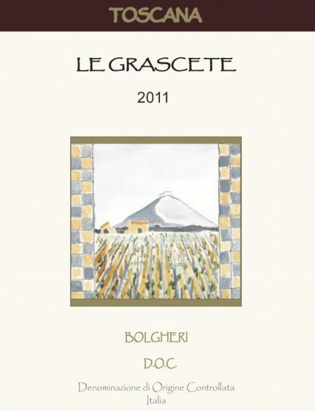 Azienda Agricola Le Grascete Superiore 2011 Front Label