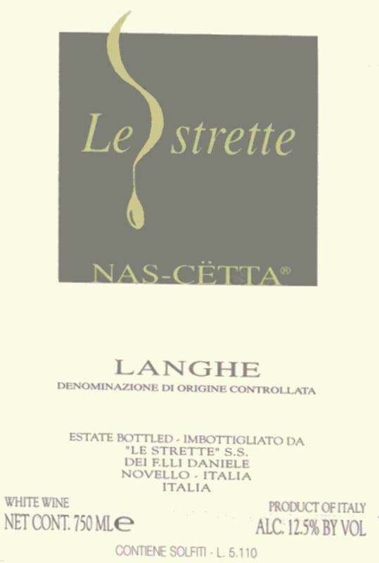 Le Strette Del Comune di Novello Nas-Cetta 2015 Front Label