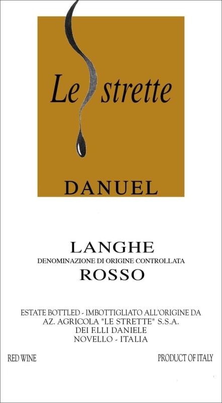Le Strette Langhe Danuel Rosso 2013 Front Label