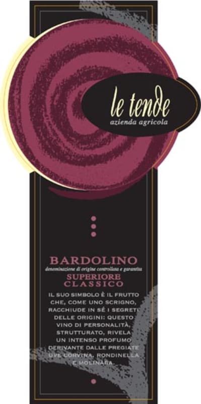 Azienda Agricola Le Tende Bardolino Superiore Classico 2011 Front Label