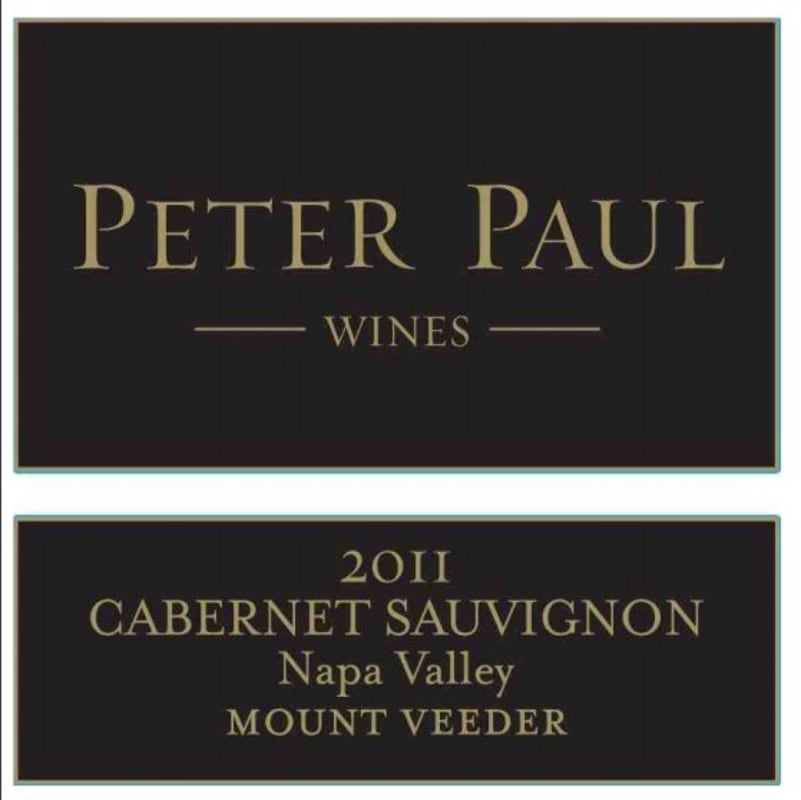 Peter Paul Mt. Veeder Cabernet Sauvignon 2011 Front Label