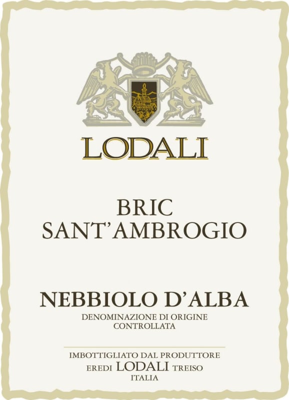 Lodali Nebbiolo d'Alba Bric Sant'Ambrogio 2009 Front Label