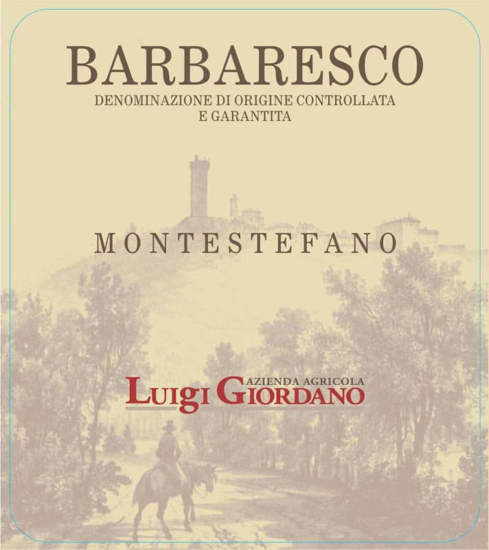 Luigi Giordano Barbaresco Montestefano 2011 Front Label