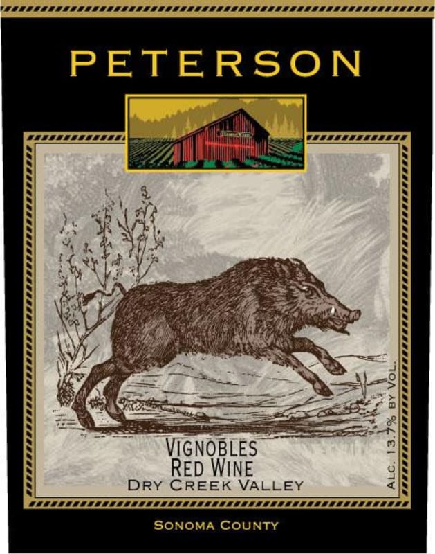 Peterson Vignobles Red Wine 2012 Front Label