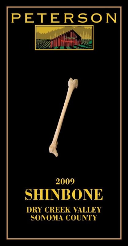 Peterson Shinbone Red 2009 Front Label