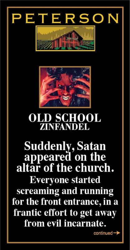 Peterson Old School Zinfandel 2013 Front Label