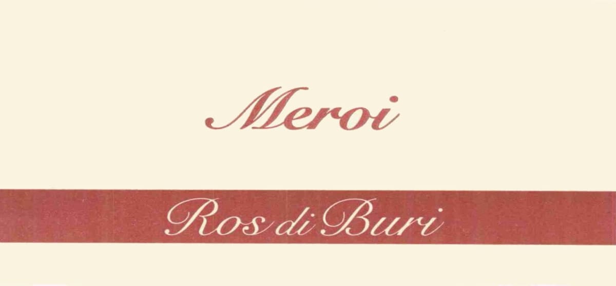 Azienda Agricola Meroi Davino Colli Orientali del Friuli Ros di Buri 2002 Front Label