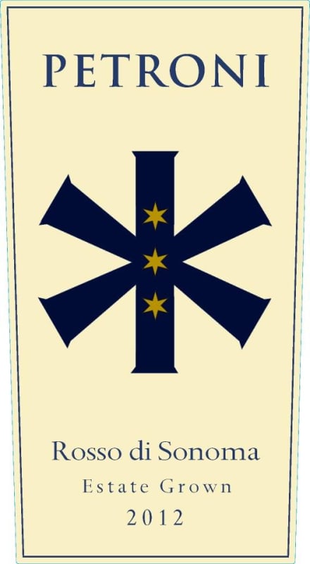 Petroni Vineyards Rosso di Sonoma 2012 Front Label