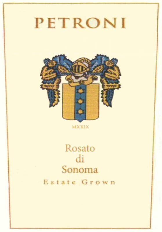 Petroni Vineyards Rosato di Sonoma 2011 Front Label