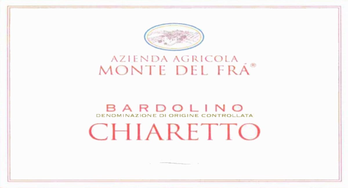 Monte del Fra Bardolino Chiaretto 2007 Front Label