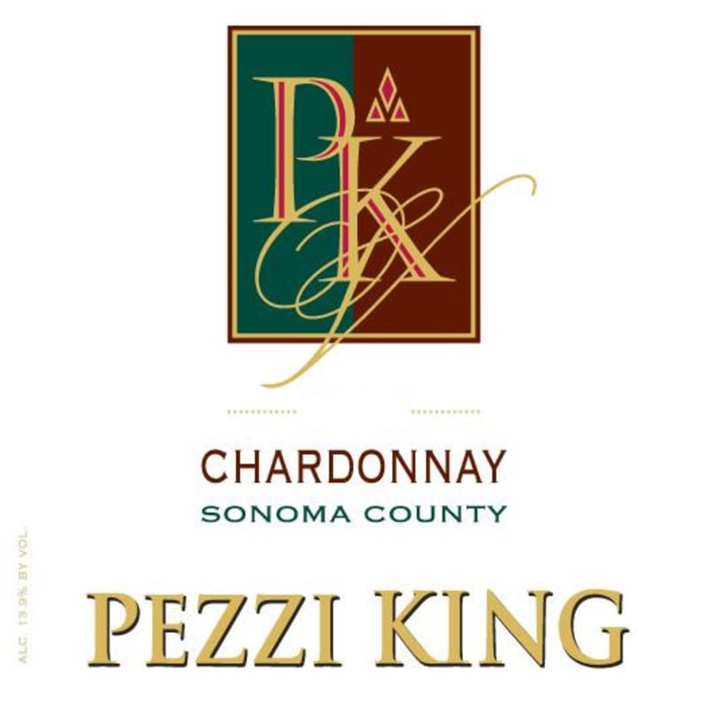 Pezzi King Sonoma County Chardonnay 2013 Front Label