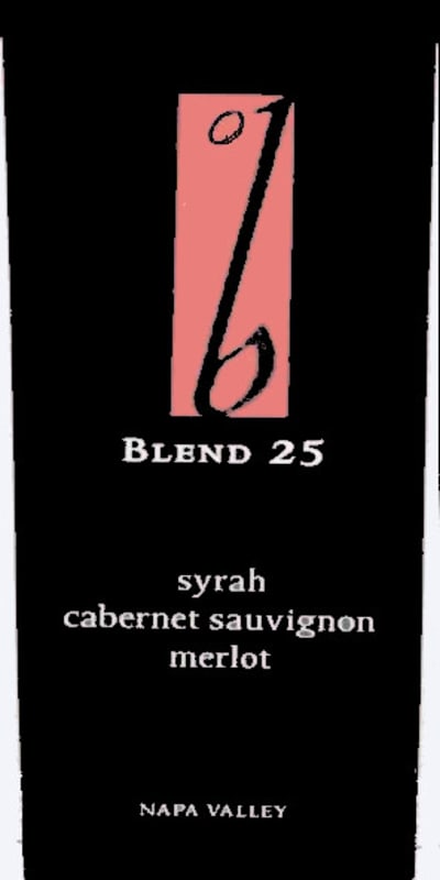 B Cellars Blend 25 2010 Front Label
