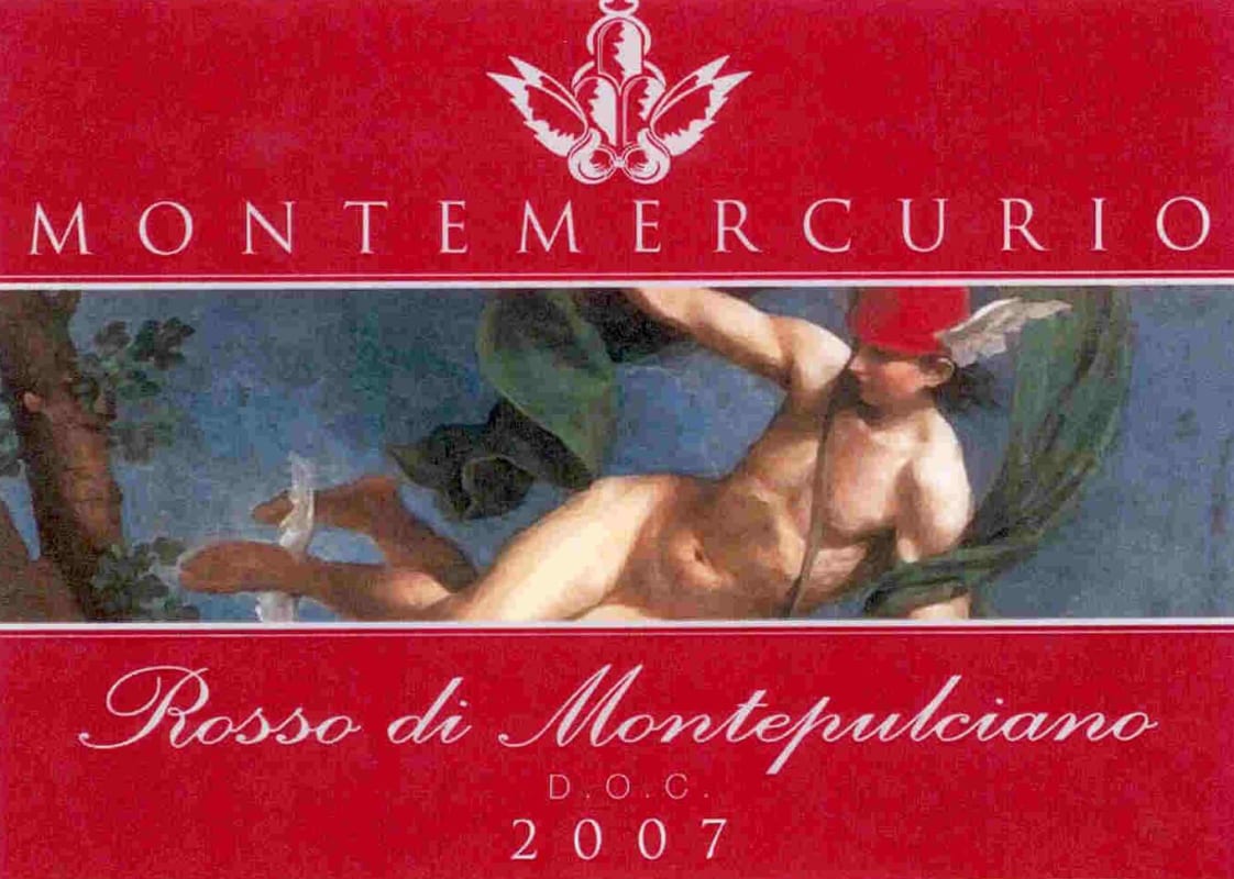 Azienda Agricola Montemercurio Rosso di Montepulciano 2007 Front Label