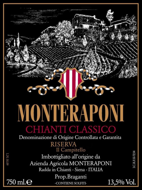 Monteraponi Chianti Classico Il Campitello Riserva 2012 Front Label