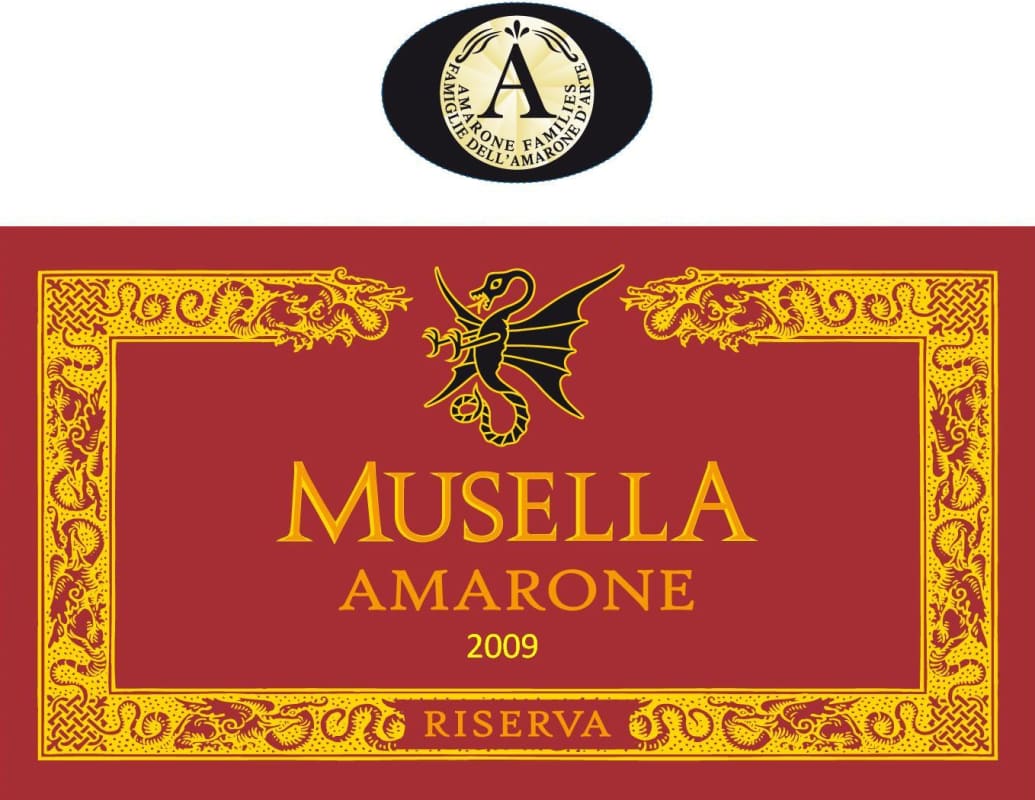 Musella Amarone della Valpolicella Riserva 2009 Front Label