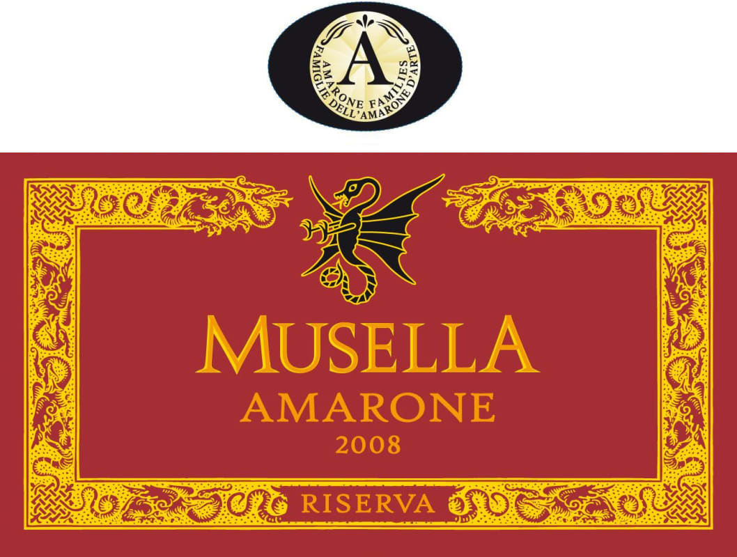 Musella Amarone della Valpolicella Riserva 2008 Front Label