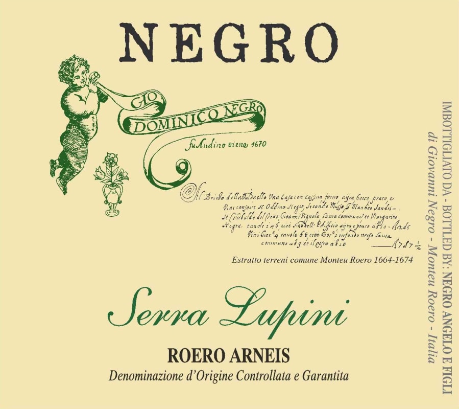 Azienda Agricola Negro Angelo e Figli Roero Serra Lupini Arneis 2015 Front Label