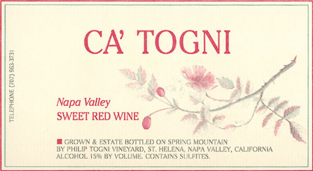 Philip Togni Ca' Togni 2003 Front Label