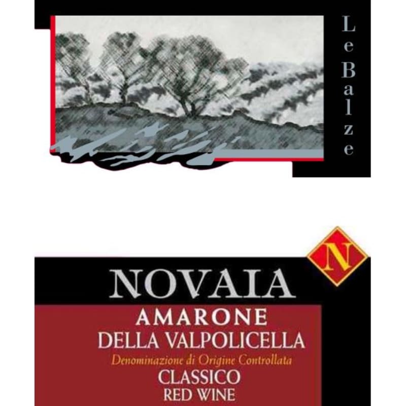 Azienda Agricola Novaia Amarone della Valpolicella Classico Le Balze Riserva 2009 Front Label