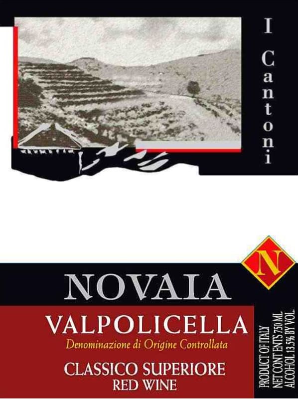 Azienda Agricola Novaia Valpolicella Classico Superiore I Cantoni 2010 Front Label