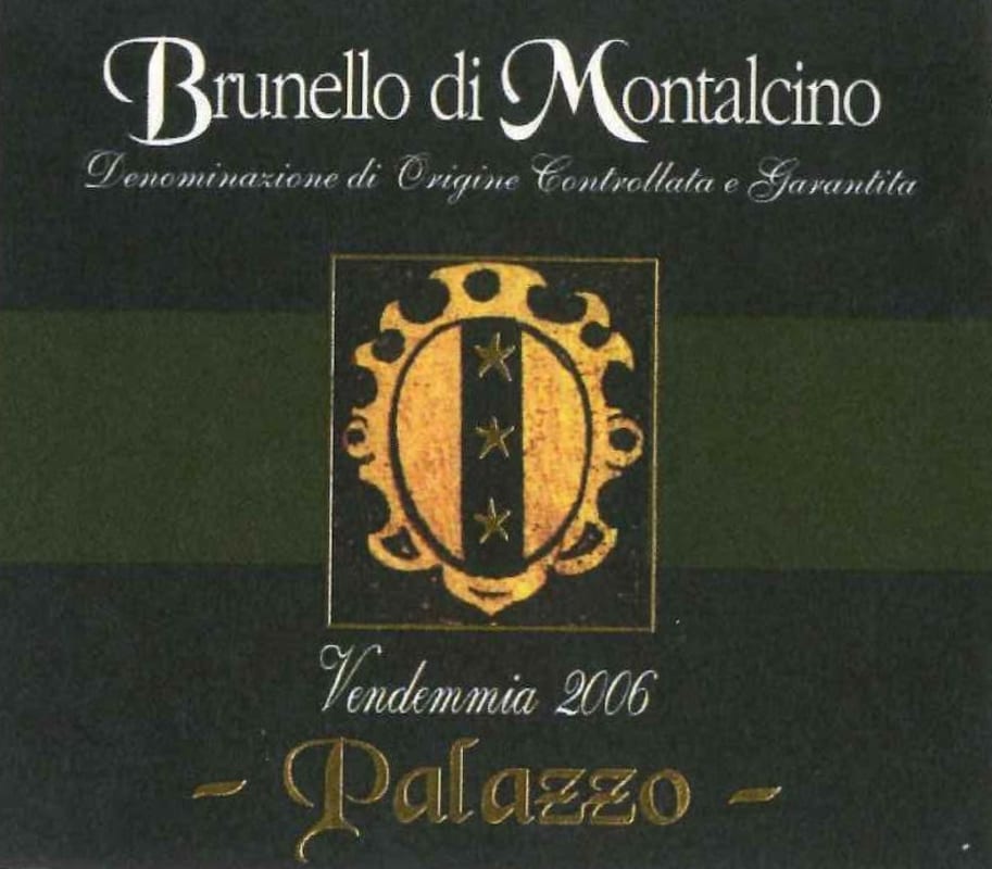 Palazzo Brunello di Montalcino 2006 Front Label