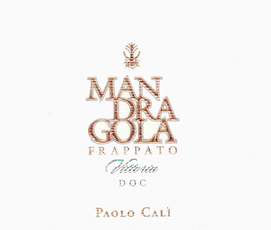 Paolo Cali Mandragola 2012 Front Label