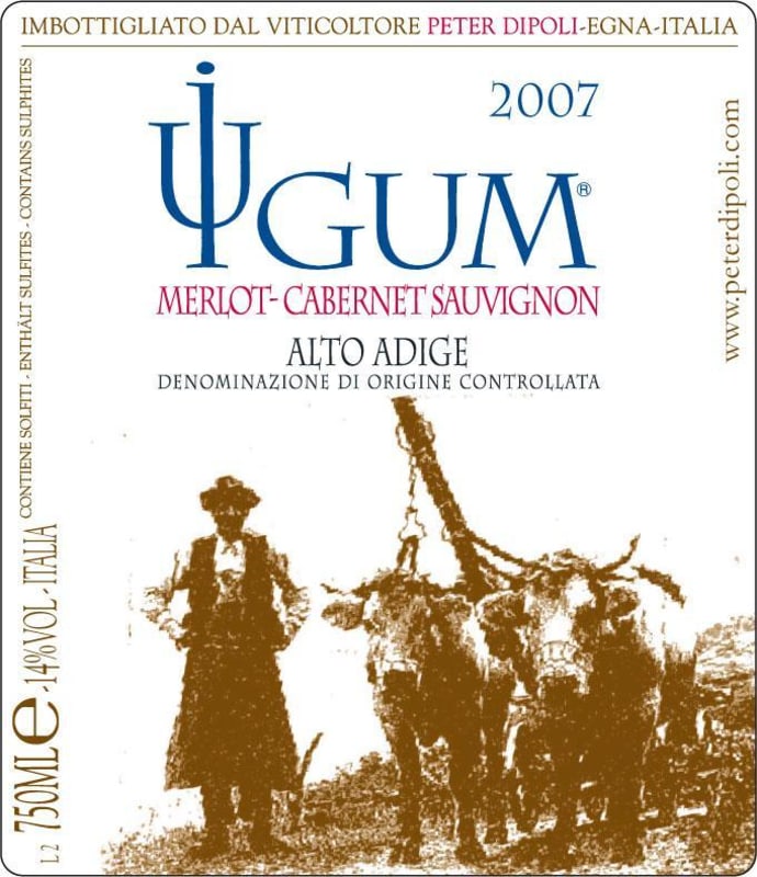 Peter Dipoli Iugum Merlot-Cabernet Sauvignon 2007 Front Label