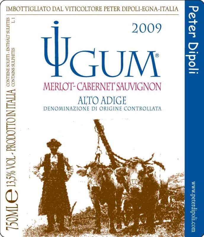 Peter Dipoli Iugum Merlot-Cabernet Sauvignon 2009 Front Label