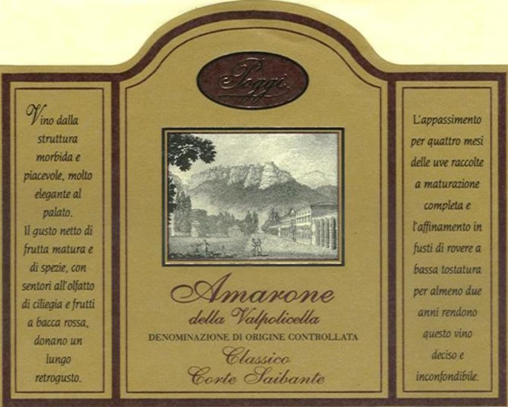 Azienda Agricola Poggi Giorgio Amarone della Valpolicella Classico Saibante 2011 Front Label