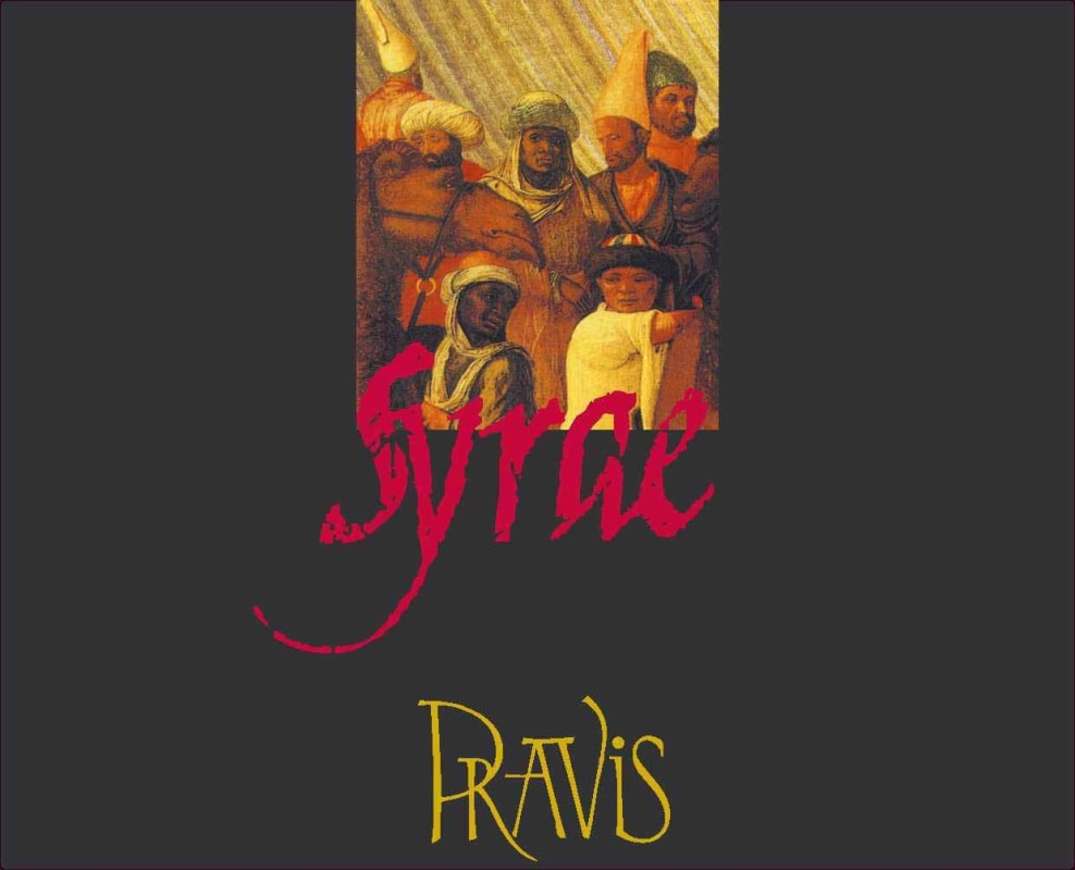 Pravis Syrae 2009 Front Label