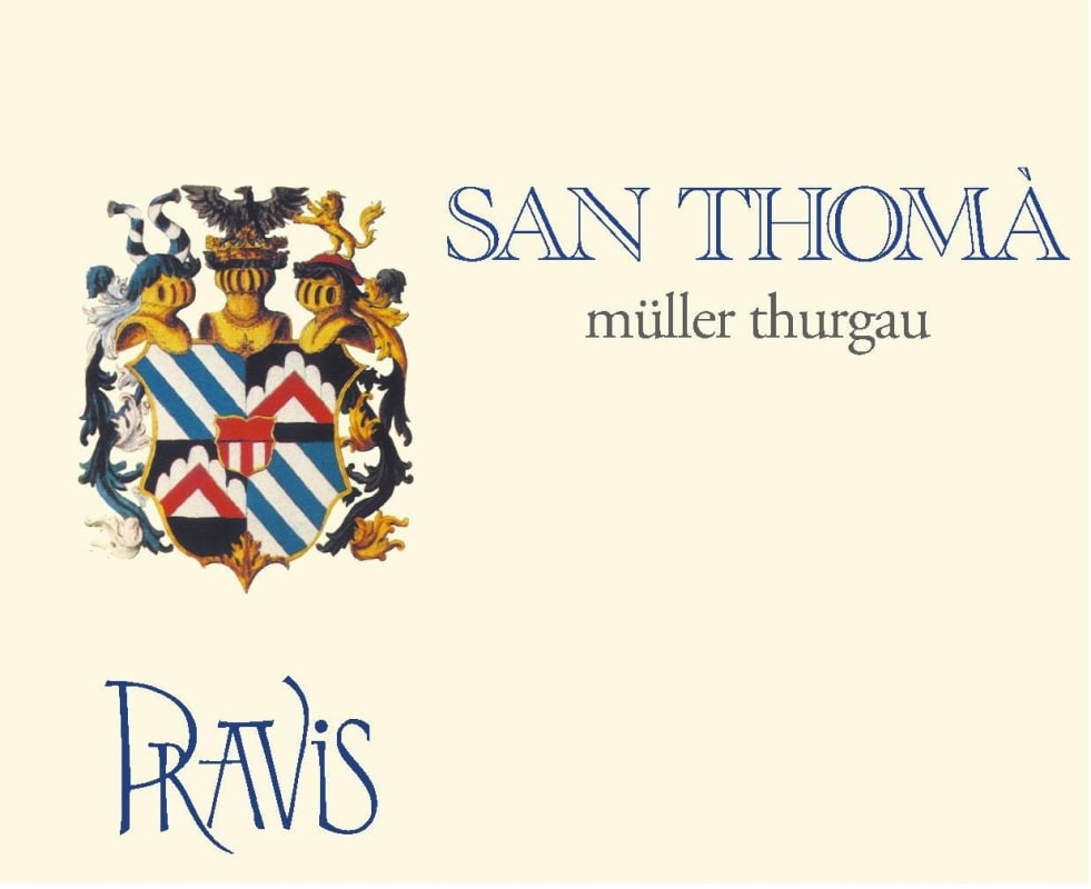 Pravis Muller Thurgau San Thoma 2013 Front Label